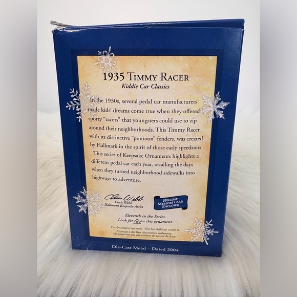 Hallmark Keepsake 1935 Timmy Racer Ornament - Red and Yellow - Picture 3 of 6